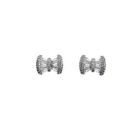 Ribbon Cubic Zirconia Earring - CHOMEL