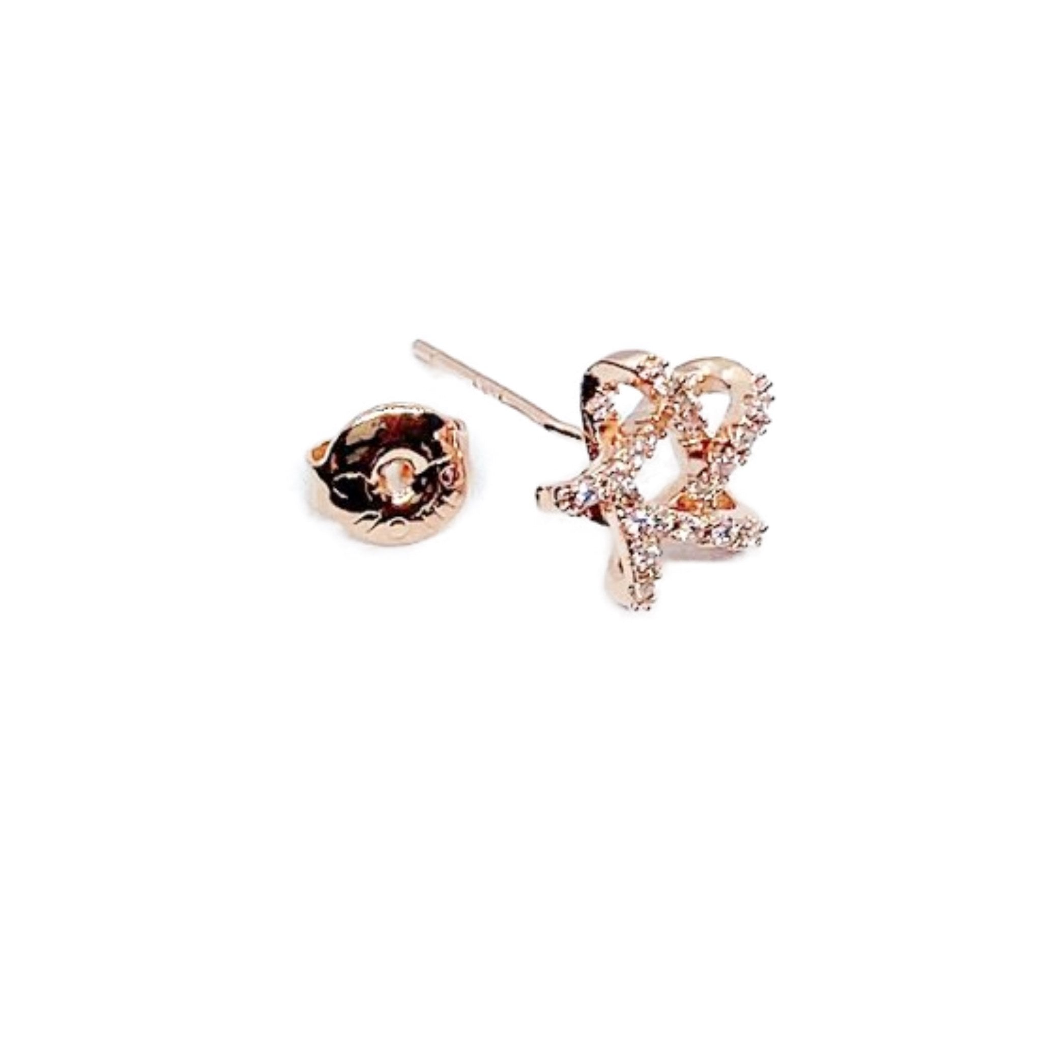 Star Cubic Zirconia Earrings.