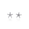 Star Cubic Zirconia Earrings.