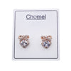 Ribbon Cubic Zirconia Earrings.