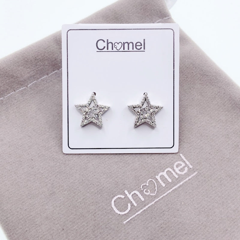Star Cubic Zirconia Earring.