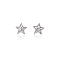 Star Cubic Zirconia Earring.