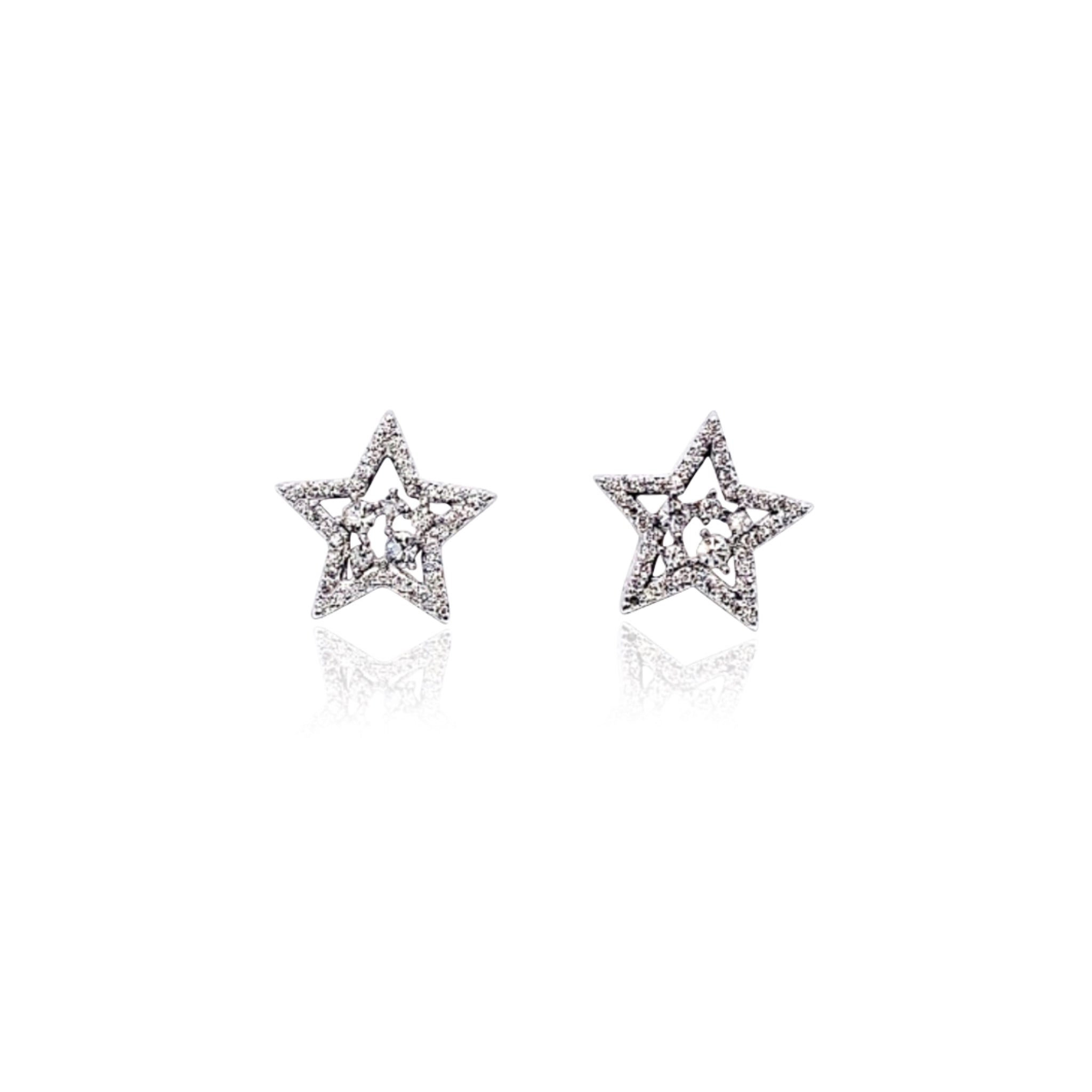 Star Cubic Zirconia Earring.