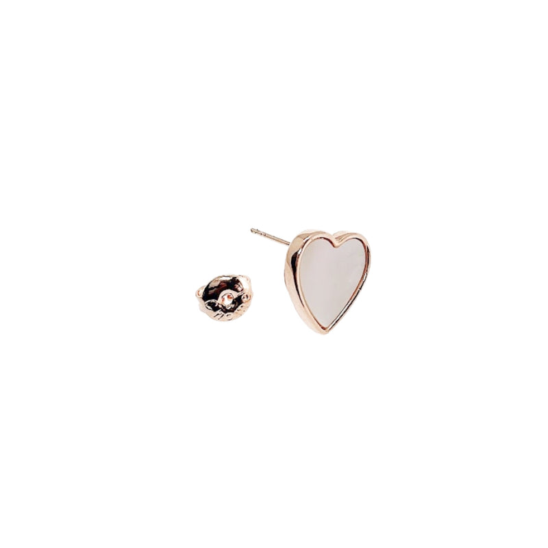 Heart Mother of Pearl Earrings - CHOMEL