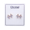 Ribbon Cubic Zirconia Earrings.