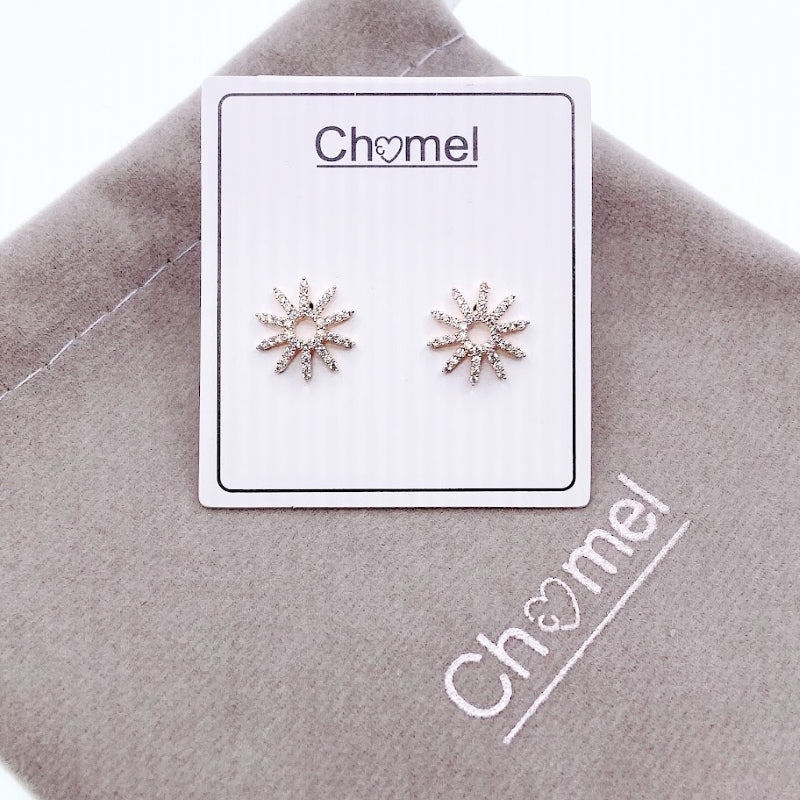 Starburst Cubic Zirconia Earrings.