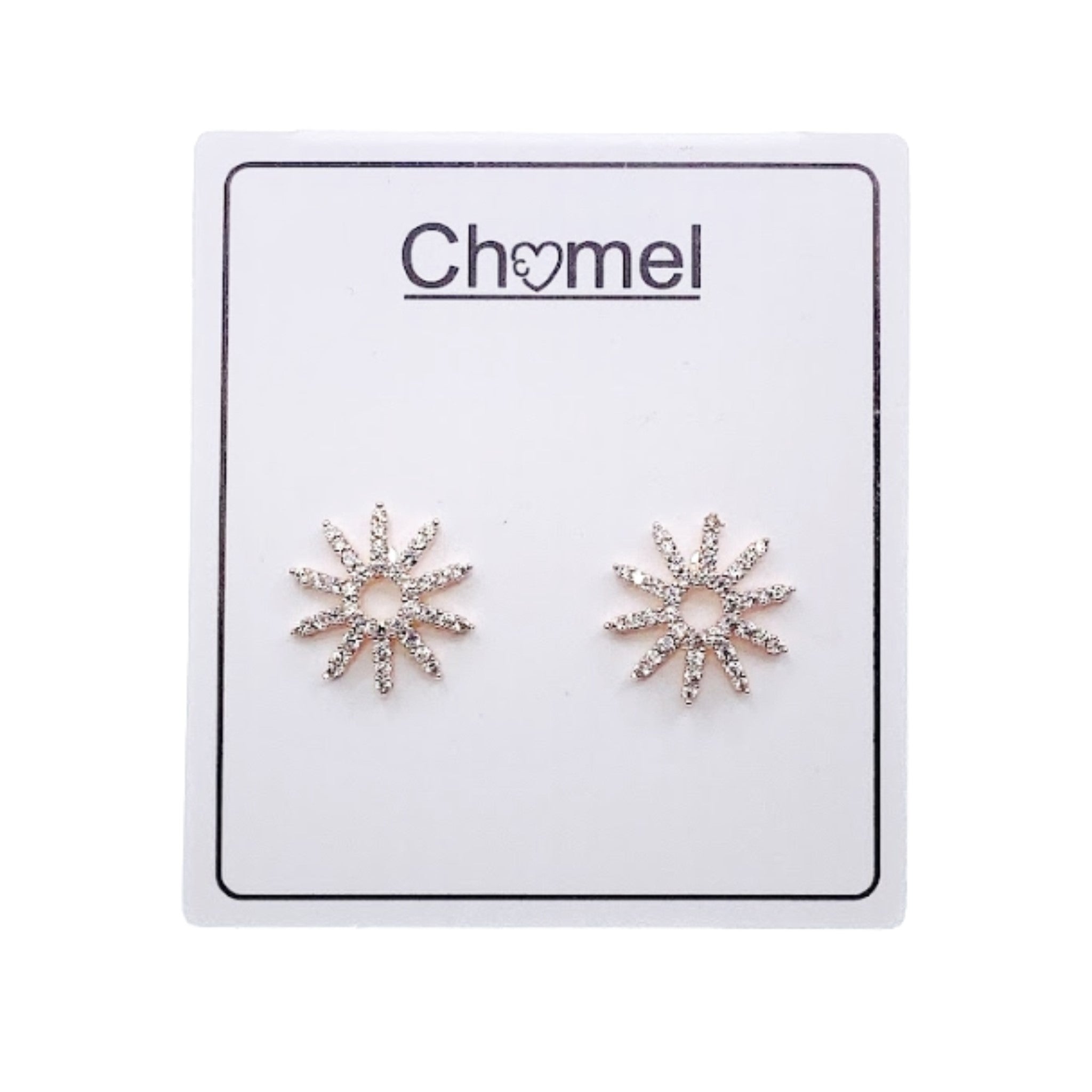 Starburst Cubic Zirconia Earrings.