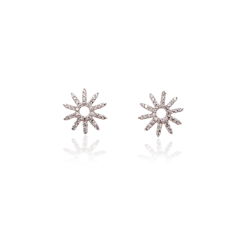 Starburst Cubic Zirconia Earrings.