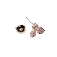 Flower Cubic Zirconia Earrings.