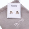 Flower Cubic Zirconia Earrings.