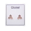 Flower Cubic Zirconia Earrings.