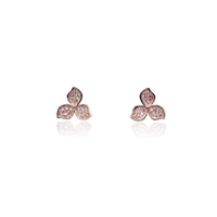 Flower Cubic Zirconia Earrings.