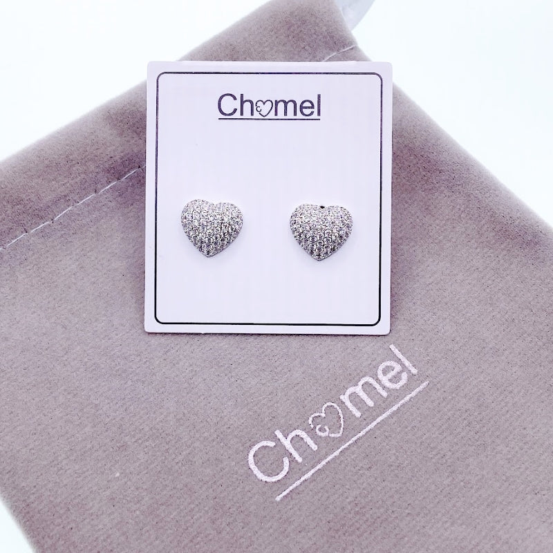 Heart Cubic Zirconia Earrings.