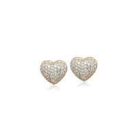 Heart Cubic Zirconia Earrings.