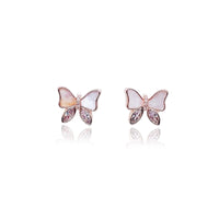 Mother of Pearl Butterfly Earrings.