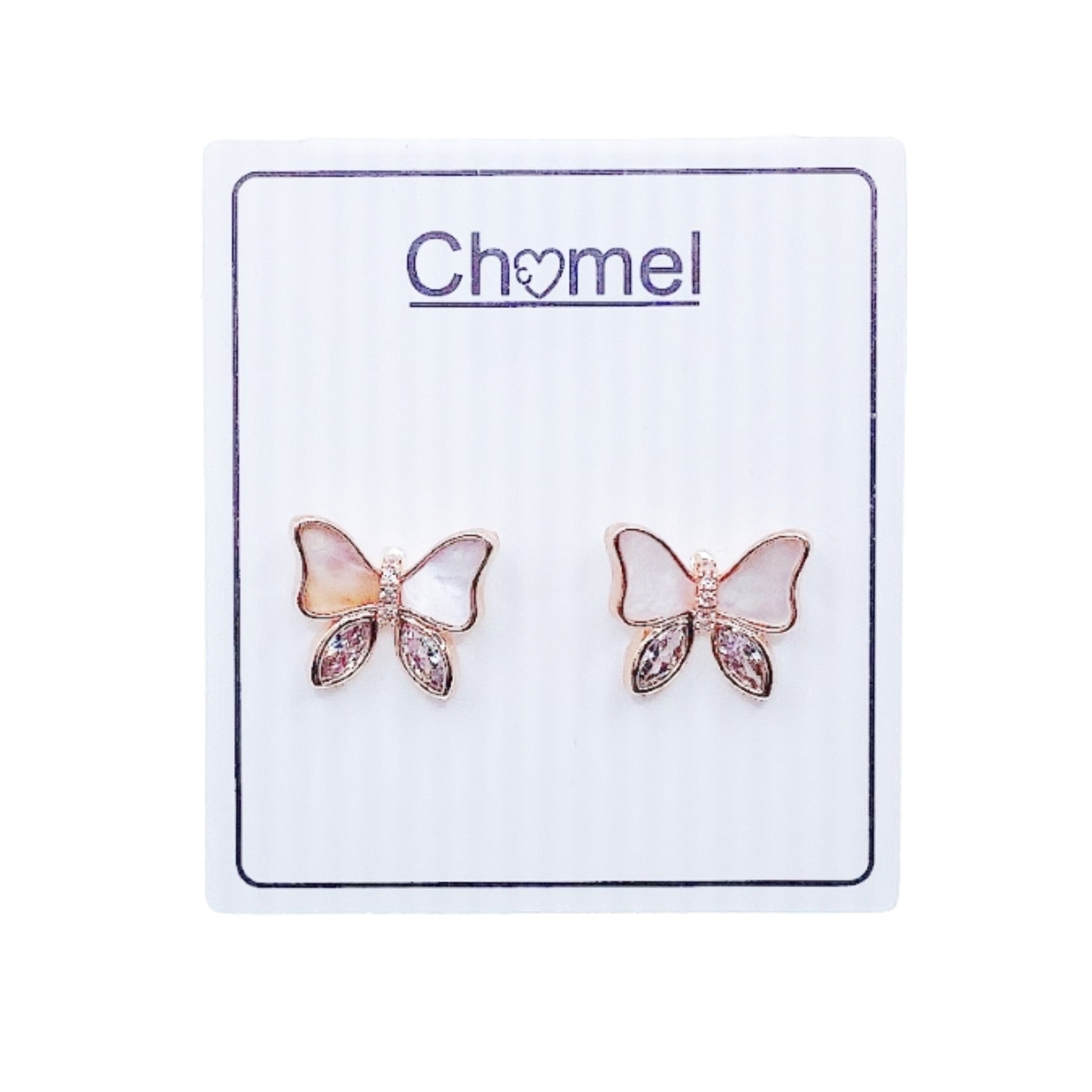 Mother of Pearl Butterfly Earrings.
