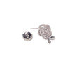 Flower Cubic Zirconia Earrings.