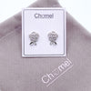 Flower Cubic Zirconia Earrings.