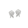 Flower Cubic Zirconia Earrings.