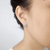 Flower Cubic Zirconia Earrings.