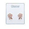 Flower Cubic Zirconia Earrings - CHOMEL