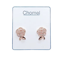 Flower Cubic Zirconia Earrings - CHOMEL
