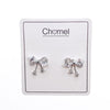 Ribbon Cubic Zirconia Earrings - CHOMEL