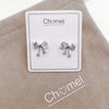 Ribbon Cubic Zirconia Earrings - CHOMEL