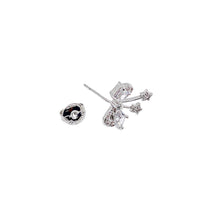 Ribbon Cubic Zirconia Earrings - CHOMEL