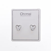 Heart Cubic Zirconia Earrings - CHOMEL