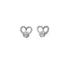 Heart Cubic Zirconia Earrings - CHOMEL