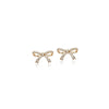 Ribbon Cubic Zirconia Earrings - CHOMEL