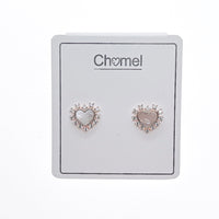 Heart Mother of Pearl Earrings - CHOMEL