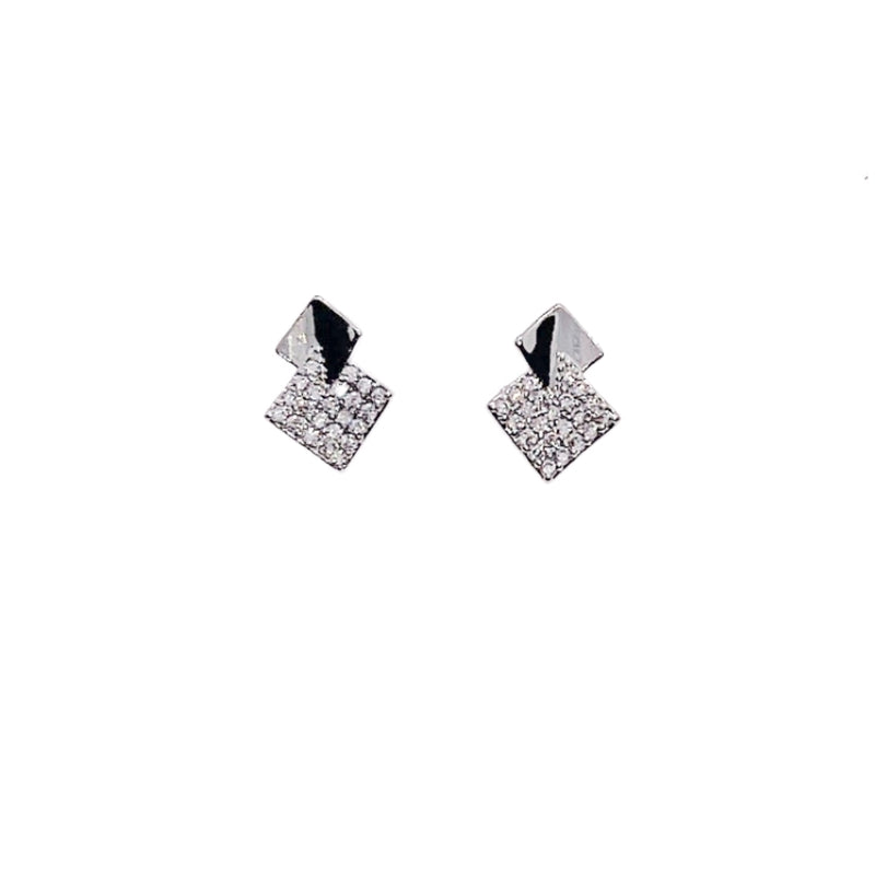 Cubic Zirconia Stud Earrings - CHOMEL