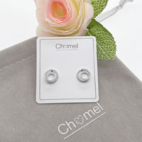 Cubic Zirconia Round Earring - CHOMEL