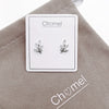 Leaf Cubic Zirconia Earrings - CHOMEL