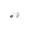 Leaf Cubic Zirconia Earrings - CHOMEL