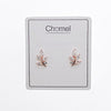 Leaf Cubic Zirconia Earrings - CHOMEL