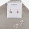 Leaf Cubic Zirconia Earrings - CHOMEL