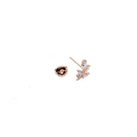 Leaf Cubic Zirconia Earrings - CHOMEL