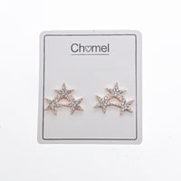 Star Cubic Zirconia Earrings - CHOMEL