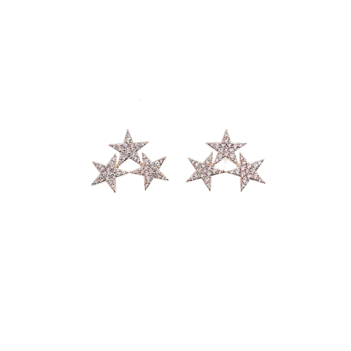 Star Cubic Zirconia Earrings - CHOMEL