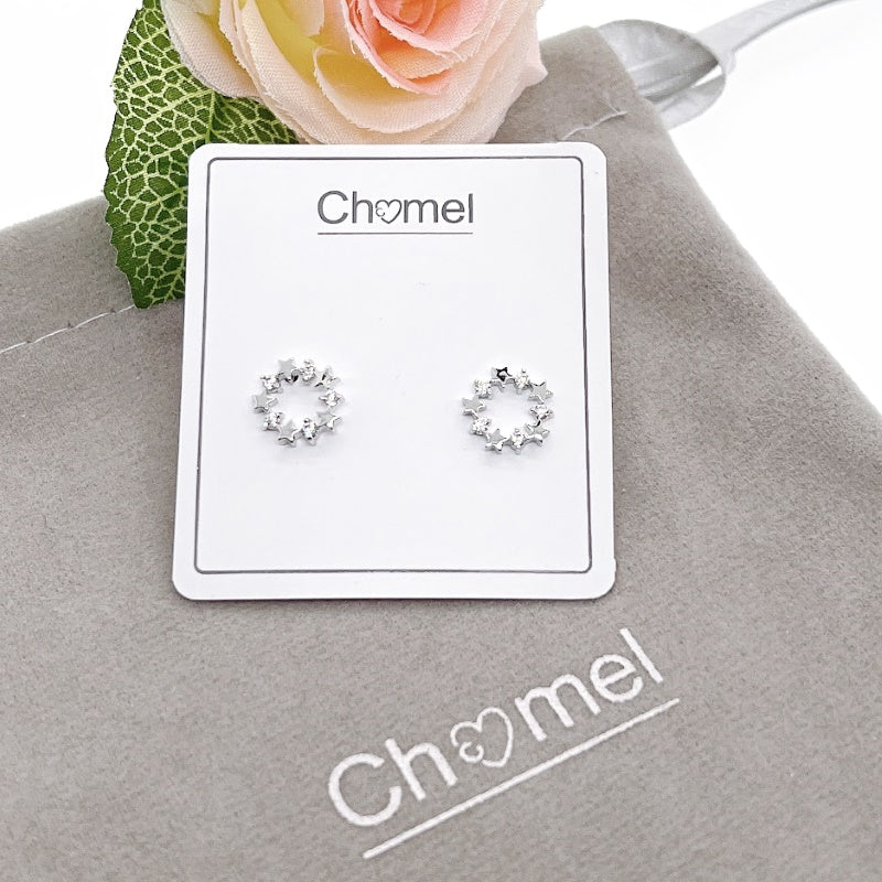 Star Cubic Zirconia Earrings - CHOMEL