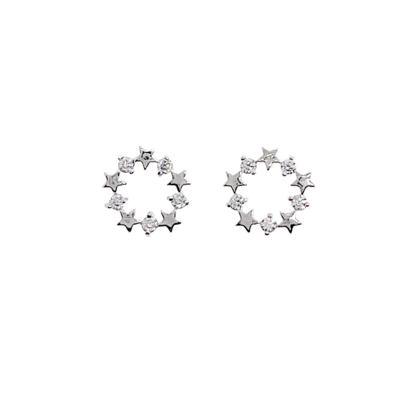 Star Cubic Zirconia Earrings - CHOMEL