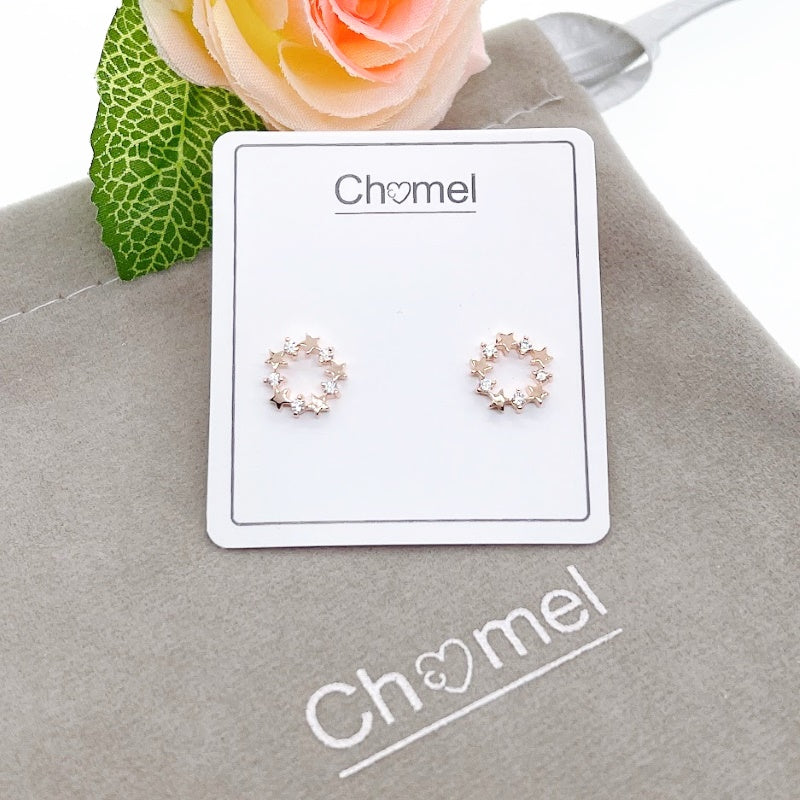 Star Cubic Zirconia Earrings - CHOMEL