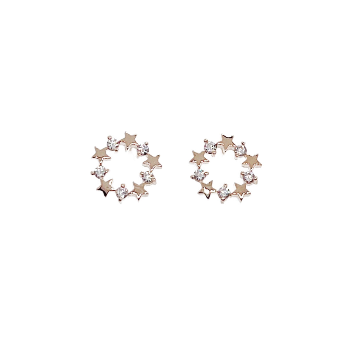 Star Cubic Zirconia Earrings - CHOMEL