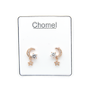 Moon & Star Cubic Zirconia Earrings.
