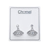 Fan Cubic Zirconia Earrings.