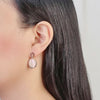 Simulated Moonstone Earrings.