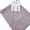 Cubic Zirconia Long Earrings.